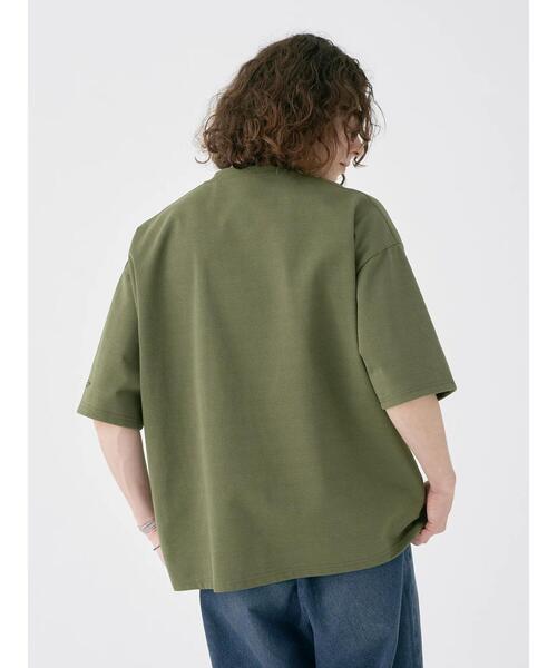 CRAFT STANDARD BOUTIQUE（クラフトスタンダードブティック）の「リサイクル20/2天竺 ロゴ刺繍S/S PKT-TEE（Tシャツ/カットソー・メンズ・オフホワイト/オリーブ/ブラック・M/L/XL）」の7枚目の写真