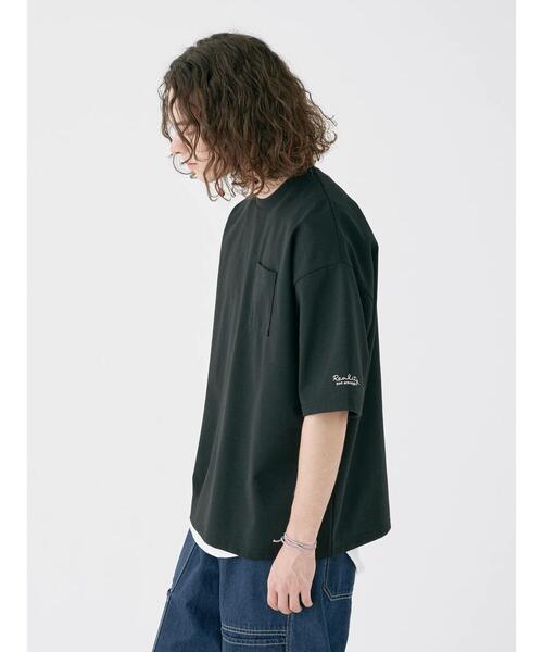 CRAFT STANDARD BOUTIQUE（クラフトスタンダードブティック）の「リサイクル20/2天竺 ロゴ刺繍S/S PKT-TEE（Tシャツ/カットソー・メンズ・オフホワイト/オリーブ/ブラック・M/L/XL）」の20枚目の写真