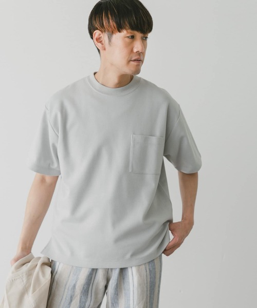 URBAN RESEARCH DOORS（アーバンリサーチドアーズ）の「ダブルフェイスショートスリーブTシャツ（Tシャツ/カットソー・メンズ・ピンク/ブラック/オフホワイト/ブルー・X-LARGE/MEDIUM/LARGE）」の6枚目の写真