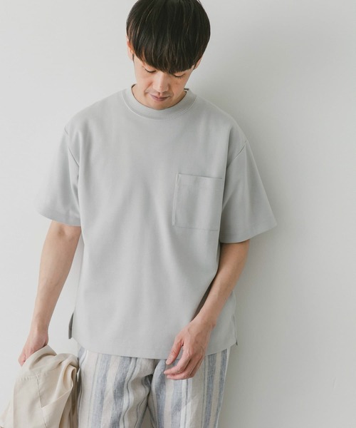 URBAN RESEARCH DOORS（アーバンリサーチドアーズ）の「ダブルフェイスショートスリーブTシャツ（Tシャツ/カットソー・メンズ・ピンク/ブラック/オフホワイト/ブルー・X-LARGE/MEDIUM/LARGE）」の7枚目の写真