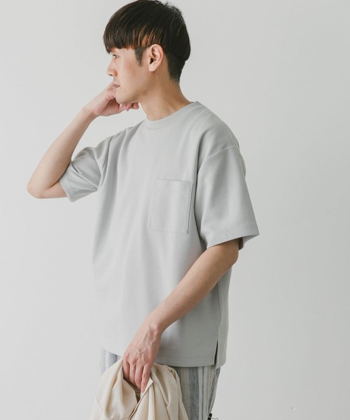 URBAN RESEARCH DOORS（アーバンリサーチドアーズ）の「ダブルフェイスショートスリーブTシャツ（Tシャツ/カットソー・メンズ・ピンク/ブラック/オフホワイト/ブルー・X-LARGE/MEDIUM/LARGE）」の8枚目の写真