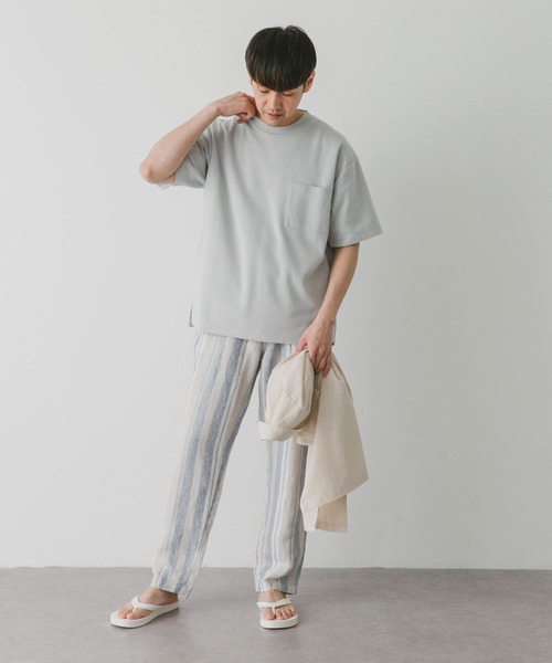 URBAN RESEARCH DOORS（アーバンリサーチドアーズ）の「ダブルフェイスショートスリーブTシャツ（Tシャツ/カットソー・メンズ・ピンク/ブラック/オフホワイト/ブルー・X-LARGE/MEDIUM/LARGE）」の10枚目の写真