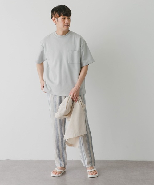 URBAN RESEARCH DOORS（アーバンリサーチドアーズ）の「ダブルフェイスショートスリーブTシャツ（Tシャツ/カットソー・メンズ・ピンク/ブラック/オフホワイト/ブルー・X-LARGE/MEDIUM/LARGE）」の11枚目の写真