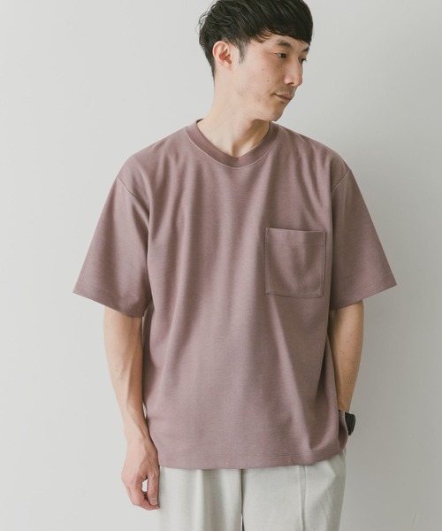 URBAN RESEARCH DOORS（アーバンリサーチドアーズ）の「ダブルフェイスショートスリーブTシャツ（Tシャツ/カットソー・メンズ・ピンク/ブラック/オフホワイト/ブルー・X-LARGE/MEDIUM/LARGE）」の13枚目の写真