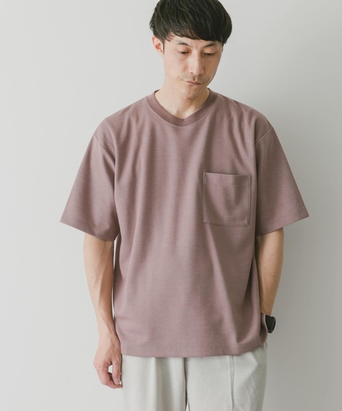 URBAN RESEARCH DOORS（アーバンリサーチドアーズ）の「ダブルフェイスショートスリーブTシャツ（Tシャツ/カットソー・メンズ・ピンク/ブラック/オフホワイト/ブルー・X-LARGE/MEDIUM/LARGE）」の14枚目の写真