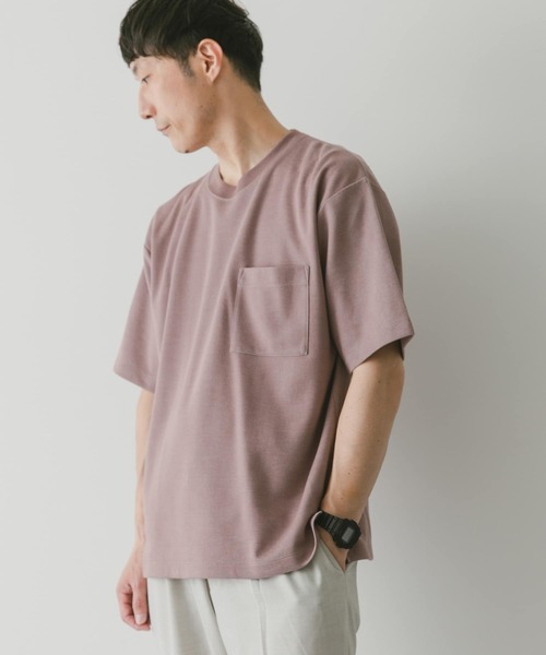 URBAN RESEARCH DOORS（アーバンリサーチドアーズ）の「ダブルフェイスショートスリーブTシャツ（Tシャツ/カットソー・メンズ・ピンク/ブラック/オフホワイト/ブルー・X-LARGE/MEDIUM/LARGE）」の15枚目の写真