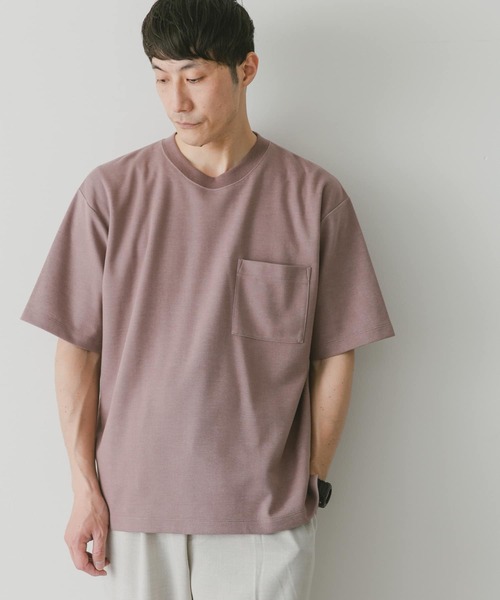 URBAN RESEARCH DOORS（アーバンリサーチドアーズ）の「ダブルフェイスショートスリーブTシャツ（Tシャツ/カットソー・メンズ・ピンク/ブラック/オフホワイト/ブルー・X-LARGE/MEDIUM/LARGE）」の16枚目の写真