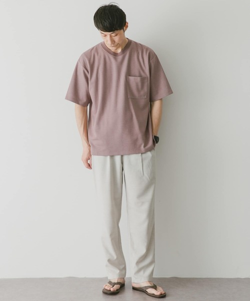 URBAN RESEARCH DOORS（アーバンリサーチドアーズ）の「ダブルフェイスショートスリーブTシャツ（Tシャツ/カットソー・メンズ・ピンク/ブラック/オフホワイト/ブルー・X-LARGE/MEDIUM/LARGE）」の18枚目の写真