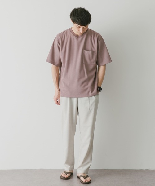 URBAN RESEARCH DOORS（アーバンリサーチドアーズ）の「ダブルフェイスショートスリーブTシャツ（Tシャツ/カットソー・メンズ・ピンク/ブラック/オフホワイト/ブルー・X-LARGE/MEDIUM/LARGE）」の19枚目の写真