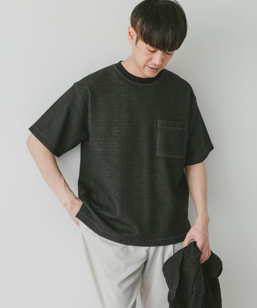 URBAN RESEARCH DOORS（アーバンリサーチドアーズ）の「ダブルフェイスショートスリーブTシャツ（Tシャツ/カットソー・メンズ・ピンク/ブラック/オフホワイト/ブルー・X-LARGE/MEDIUM/LARGE）」の20枚目の写真