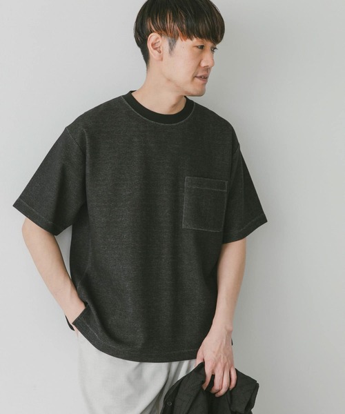 URBAN RESEARCH DOORS（アーバンリサーチドアーズ）の「ダブルフェイスショートスリーブTシャツ（Tシャツ/カットソー・メンズ・ピンク/ブラック/オフホワイト/ブルー・X-LARGE/MEDIUM/LARGE）」の22枚目の写真