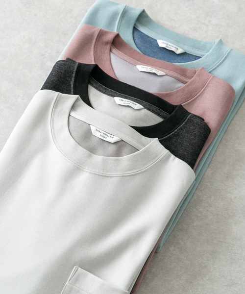 URBAN RESEARCH DOORS（アーバンリサーチドアーズ）の「ダブルフェイスショートスリーブTシャツ（Tシャツ/カットソー・メンズ・ピンク/ブラック/オフホワイト/ブルー・X-LARGE/MEDIUM/LARGE）」の2枚目の写真