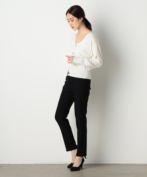 COMME CA MODELS(コムサモデルズ)の「【美しい ベーシックパンツ】サマーハイテンションパンツ(その他パンツ・レディース・ベージュ/ネイビー/ボルドー/グリーン/レンガ/ブラック・XX-SMALL/X-SMALL/SMALL/MEDIUM/LARGE/X-LARGE/XX-LARGE)」の14枚目の写真