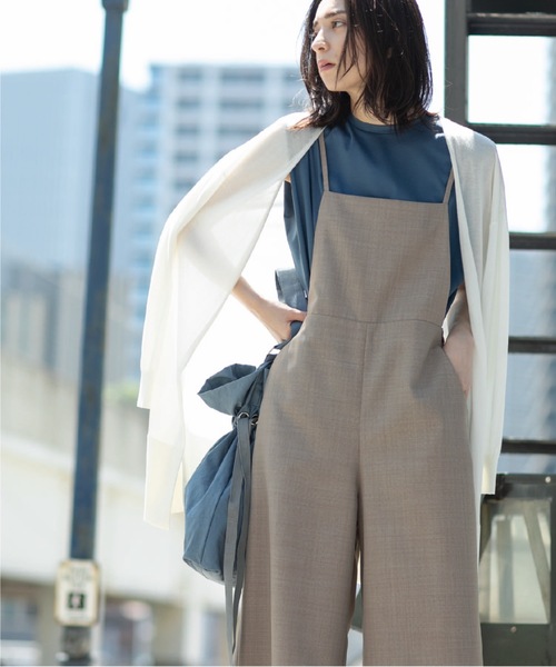 OPAQUE.CLIP（オペークドットクリップ）の「◆ドライタッチ ロングニットカーディガン【接触冷感/イージーケア/抗ピリング/洗濯機洗い可】（カーディガン/ボレロ・レディース・サンドベージュ/ブラック/ブラウン系その他/ホワイト系・38/40/36/42）」の18枚目の写真