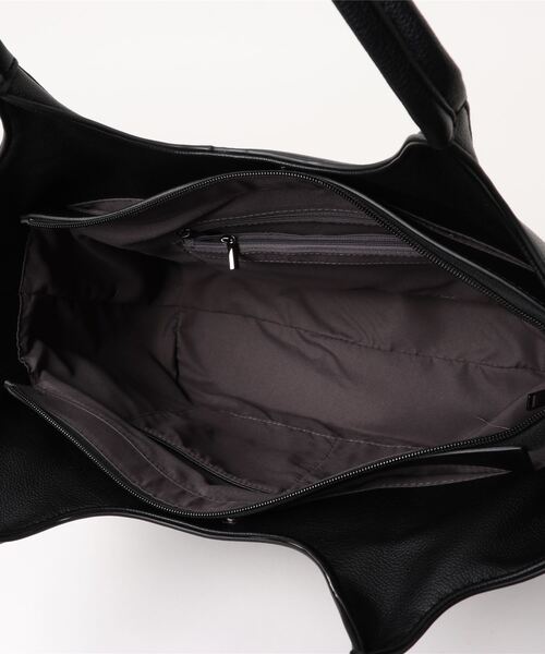 VitaFelice(ヴィータフェリーチェ)の「3スペースシンプルトートバッグ(トートバッグ・レディース・ブラック/サンドベージュ/モカ・FREE)」の7枚目の写真