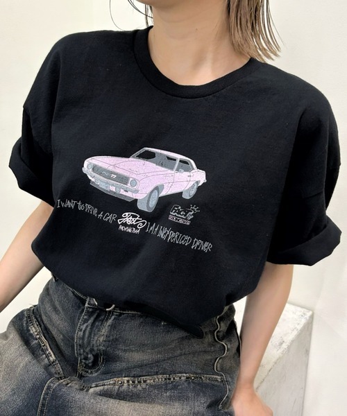 WHO'S WHO gallery（フーズフーギャラリー）の「COOPER FACT レーシングロゴビッグTEE（Tシャツ/カットソー・レディース・チャコールグレー/ブラック/ホワイト/ベージュ・FREE）」の3枚目の写真