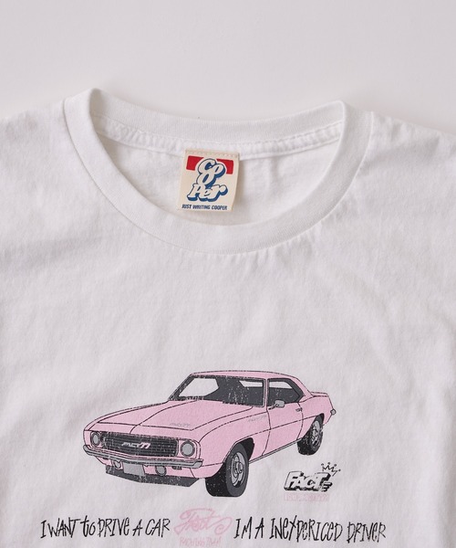 WHO'S WHO gallery（フーズフーギャラリー）の「COOPER FACT レーシングロゴビッグTEE（Tシャツ/カットソー・レディース・チャコールグレー/ブラック/ホワイト/ベージュ・FREE）」の21枚目の写真