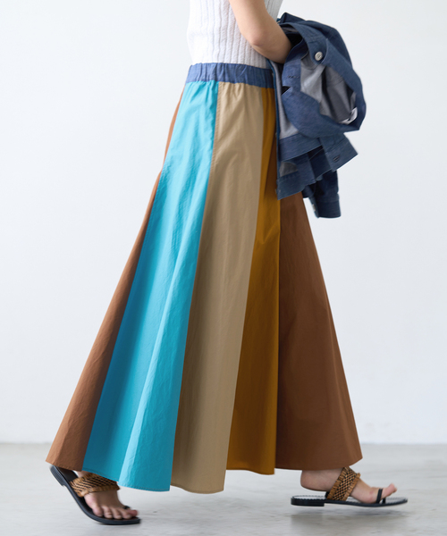 IENA LA BOUCLE MIXカラースカート