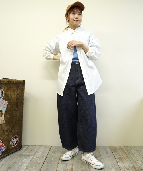 BROOKLYN OVERALL(ブルックリンオーバーオール)の「ボタンダウンオックスシャツ(シャツ/ブラウス・レディース・その他/ホワイト・FREE)」の18枚目の写真