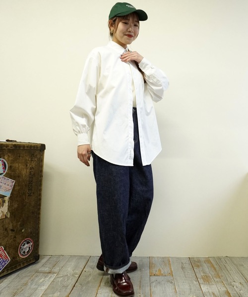 BROOKLYN OVERALL(ブルックリンオーバーオール)の「ボタンダウンオックスシャツ(シャツ/ブラウス・レディース・その他/ホワイト・FREE)」の19枚目の写真