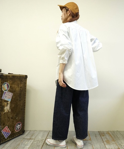 BROOKLYN OVERALL(ブルックリンオーバーオール)の「ボタンダウンオックスシャツ(シャツ/ブラウス・レディース・その他/ホワイト・FREE)」の21枚目の写真