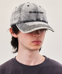 REON STUDIO | 韓国ブランド RE:ON STUDIO レオンスタジオ REON LOGO WASHING CAP ロゴキャップ デニムキャップ(キャップ)