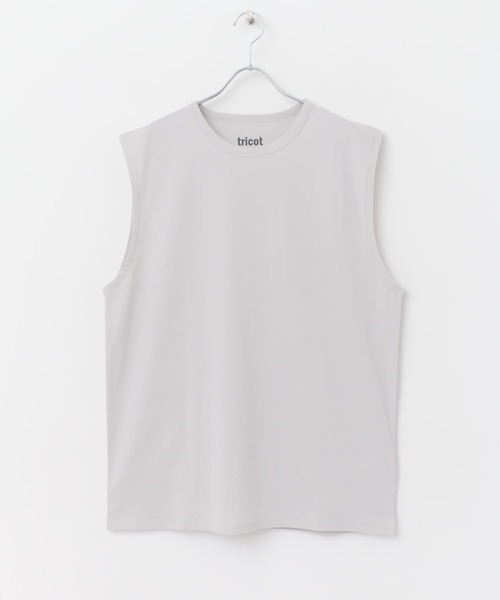 URBAN RESEARCH DOORS(アーバンリサーチドアーズ)の「トリコット ノースリーブ(Tシャツ/カットソー・メンズ・グレー/ホワイト・MEDIUM/LARGE)」の4枚目の写真