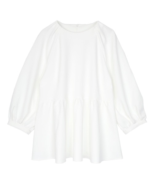 tシャツ ボンディングボリュームペプラムトップス レディース ボンディングボリュームペプラムトップス（Tシャツ/カットソー