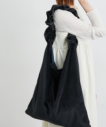 ROPE' PICNIC | 【WEB限定カラー:グリーン】A4対応/2WAYフリルベロアワンショルダーバッグ(ショルダーバッグ)