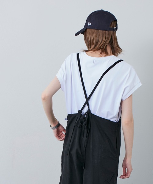 Franklin Climbing（フランクリンクライミング）の「■【Retreat】細紐サロペット（サロペット/オーバーオール・レディース・アイボリー/ブラック・ONE SIZE）」の9枚目の写真