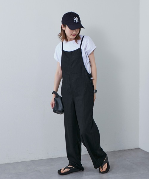 Franklin Climbing（フランクリンクライミング）の「■【Retreat】細紐サロペット（サロペット/オーバーオール・レディース・アイボリー/ブラック・ONE SIZE）」の11枚目の写真