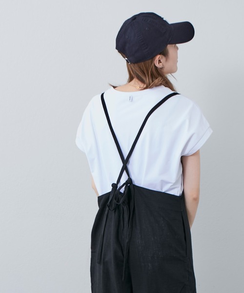 Franklin Climbing（フランクリンクライミング）の「■【Retreat】細紐サロペット（サロペット/オーバーオール・レディース・アイボリー/ブラック・ONE SIZE）」の10枚目の写真