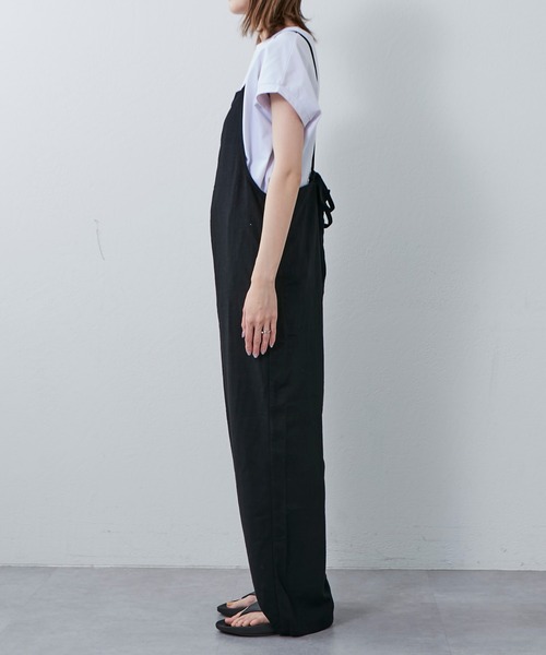 Franklin Climbing（フランクリンクライミング）の「■【Retreat】細紐サロペット（サロペット/オーバーオール・レディース・アイボリー/ブラック・ONE SIZE）」の18枚目の写真