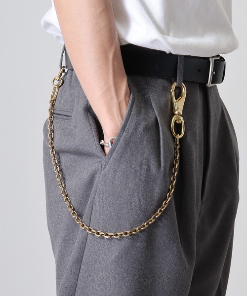 ブラス カラビナ ウォレットチェーン アクセサリー アメカジ 真鍮