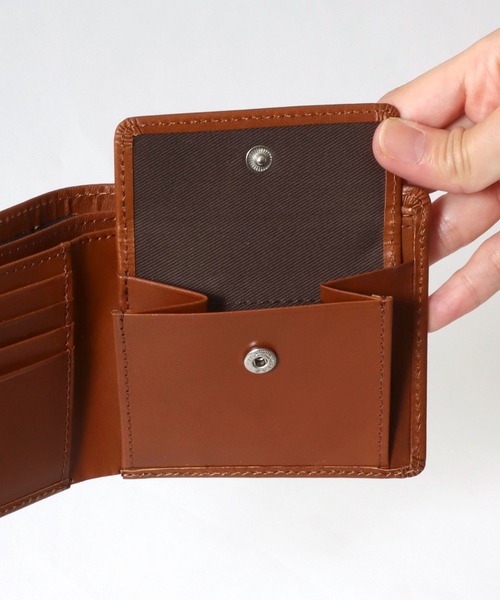 Lee（リー）の「Lee/リー Italy Leather Wallet/イタリアレザー ウォレット/ロゴ ワンポイント刺繍 二つ折り 財布/コンパクト/メンズ レディース（財布・メンズ・ダークブラウン/ブラック/ブラウン・FREE）」の13枚目の写真