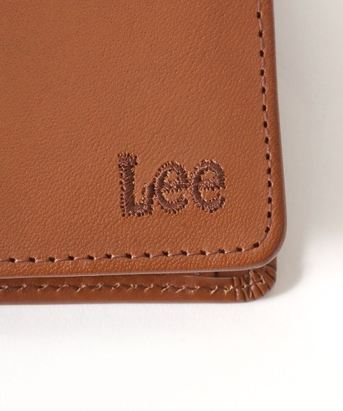 Lee（リー）の「Lee/リー Italy Leather Wallet/イタリアレザー ウォレット/ロゴ ワンポイント刺繍 二つ折り 財布/コンパクト/メンズ レディース（財布・メンズ・ダークブラウン/ブラック/ブラウン・FREE）」の7枚目の写真