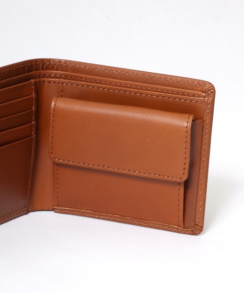 Lee（リー）の「Lee/リー Italy Leather Wallet/イタリアレザー ウォレット/ロゴ ワンポイント刺繍 二つ折り 財布/コンパクト/メンズ レディース（財布・メンズ・ダークブラウン/ブラック/ブラウン・FREE）」の6枚目の写真