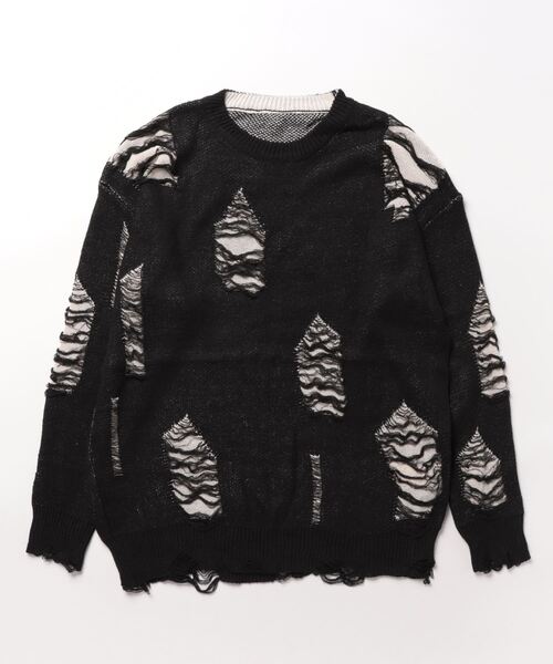 Burner（バーナー）の「【OKUOKU　0909】 セーター / デザイン / ダメージ oku-tops-705248115748-50 U（ニット/セーター・メンズ・A/B・L/M/XL）」の5枚目の写真