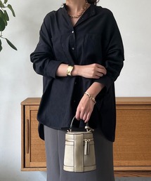 細コールオーバーシャツ