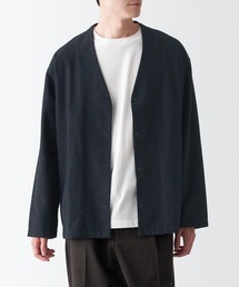 両面起毛フランネルカーディガン