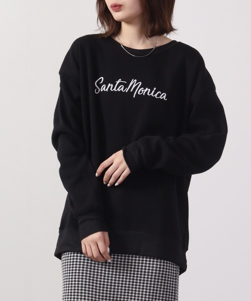 FUNALIVE（ファンアライブ）の「Printed brushed sweatshirt / プリント裏起毛スウェットトレーナー unisex（スウェット・メンズ・ホワイト/チャコールグレー/ベージュ/ネイビー/ピンク/杢グレー/チャコール/ホワイト系/ホワイト系1/ブラック系/ブラック系1/ブラック系3/グレー系/グレー系1/グレー系2/ネイビー系/ピンク系/ブラック/ブラック系2・L/M/LL）」の6枚目の写真