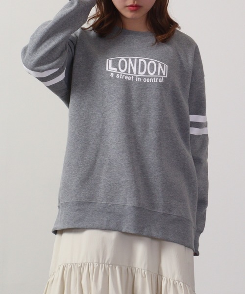 FUNALIVE（ファンアライブ）の「Printed brushed sweatshirt / プリント裏起毛スウェットトレーナー unisex（スウェット・メンズ・ホワイト/チャコールグレー/ベージュ/ネイビー/ピンク/杢グレー/チャコール/ホワイト系/ホワイト系1/ブラック系/ブラック系1/ブラック系3/グレー系/グレー系1/グレー系2/ネイビー系/ピンク系/ブラック/ブラック系2・L/M/LL）」の13枚目の写真