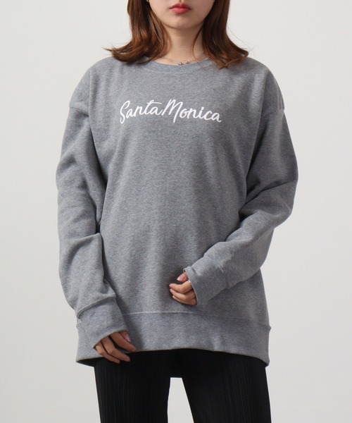 FUNALIVE（ファンアライブ）の「Printed brushed sweatshirt / プリント裏起毛スウェットトレーナー unisex（スウェット・メンズ・ホワイト/チャコールグレー/ベージュ/ネイビー/ピンク/杢グレー/チャコール/ホワイト系/ホワイト系1/ブラック系/ブラック系1/ブラック系3/グレー系/グレー系1/グレー系2/ネイビー系/ピンク系/ブラック/ブラック系2・L/M/LL）」の10枚目の写真