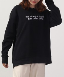 Printed brushed sweatshirt / プリント裏起毛スウェットトレーナー unisex