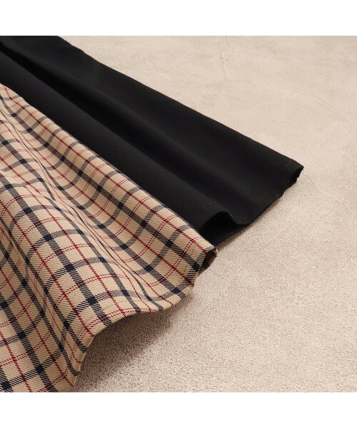 apres les cours(アプレレクール)の「2WAYスカラップジャンパースカート(ジャンパースカート・キッズ・ブラック/チェック・80/110/140/100/90/130/120)」の8枚目の写真