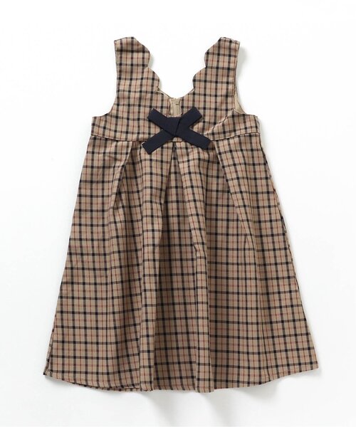 apres les cours(アプレレクール)の「2WAYスカラップジャンパースカート(ジャンパースカート・キッズ・ブラック/チェック・80/110/140/100/90/130/120)」の11枚目の写真