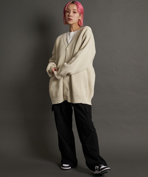 JACKROSE（ジャックローズ）の「JE-レイヤードニットカーディガン（カーディガン/ボレロ・メンズ・ブルーグリーン/オレンジ/ブラック/アイボリー・M/L）」の15枚目の写真