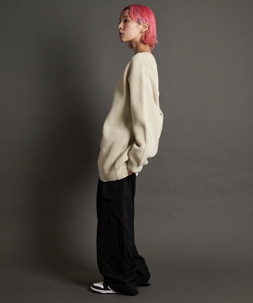 JACKROSE（ジャックローズ）の「JE-レイヤードニットカーディガン（カーディガン/ボレロ・メンズ・ブルーグリーン/オレンジ/ブラック/アイボリー・M/L）」の17枚目の写真