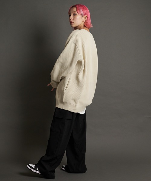 JACKROSE（ジャックローズ）の「JE-レイヤードニットカーディガン（カーディガン/ボレロ・メンズ・ブルーグリーン/オレンジ/ブラック/アイボリー・M/L）」の18枚目の写真