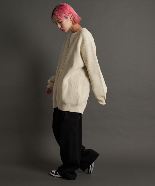 JACKROSE（ジャックローズ）の「JE-レイヤードニットカーディガン（カーディガン/ボレロ・メンズ・ブルーグリーン/オレンジ/ブラック/アイボリー・M/L）」の19枚目の写真